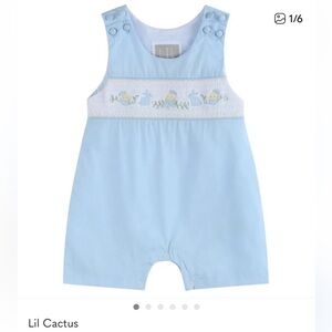 Lil Cactus Smocked Easter Romper